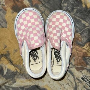 Pink toddler vans